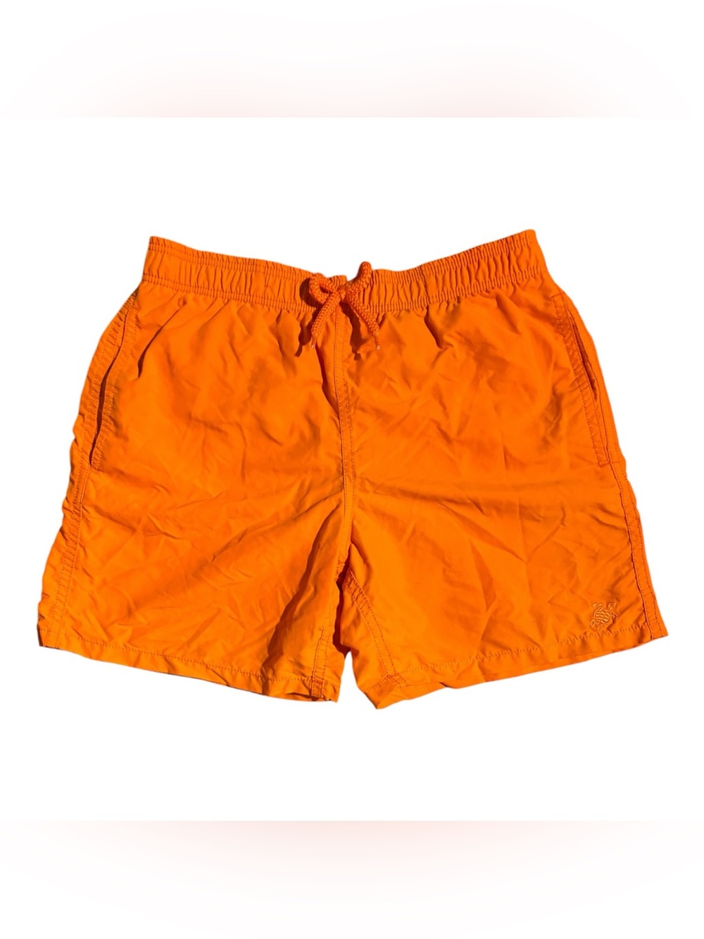 Vilebrequin Swim Trunks Orange Sea Turtle